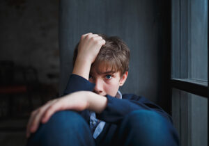 An adolescent in adolescent depression treatment